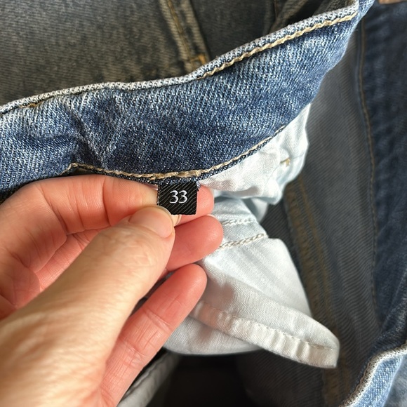 7 For All Mankind x Luxe Vintage Ultra High Rise Jo Wide Leg Jeans size 33 - Picture 6 of 9